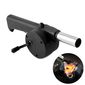 1pc BBQ Fan; Air Blower; Fast Fire Starter; Portable Manual Hand Crank Bellows For Outdoor Picnic Camping Cooking; Barbecue Charcoal Grills Accessorie
